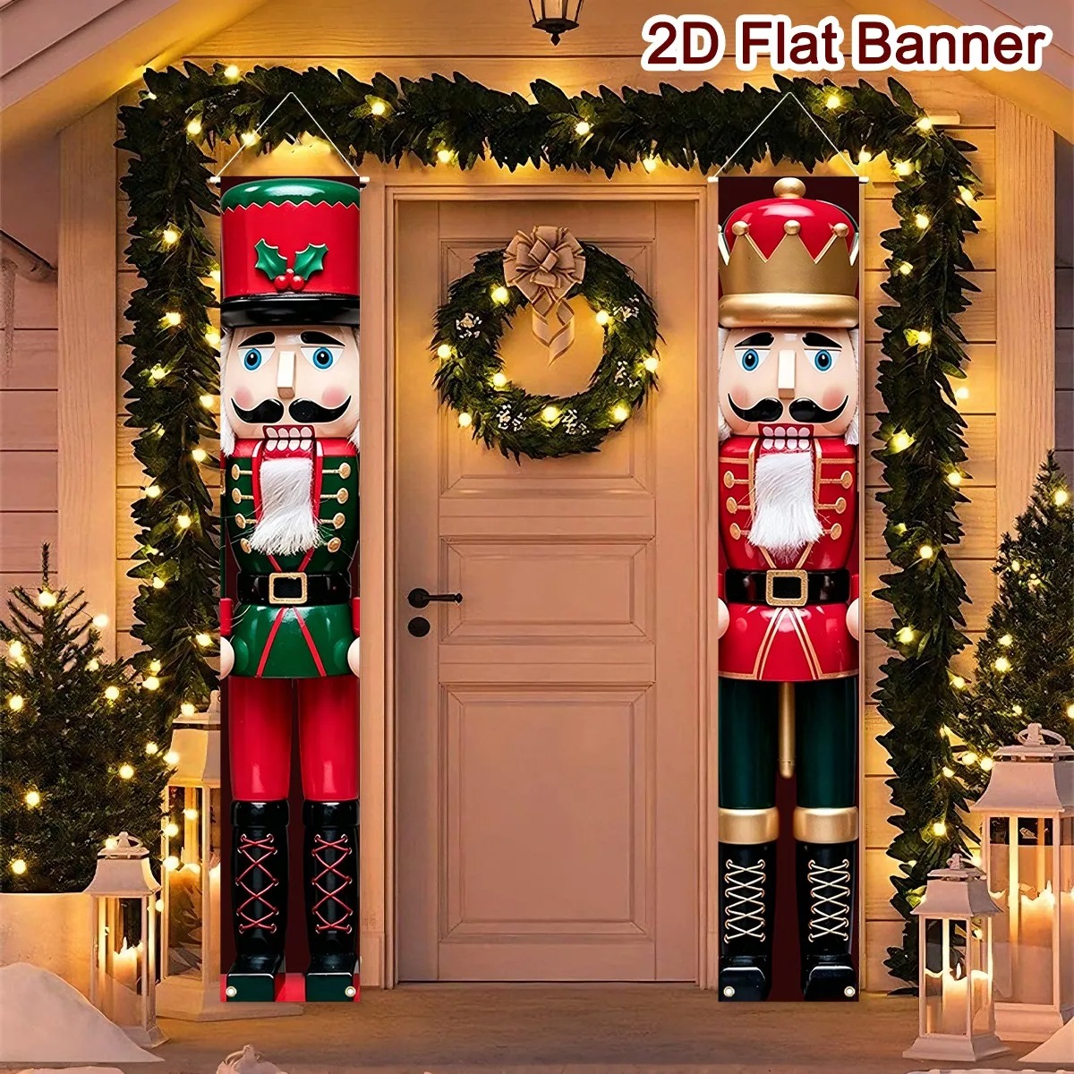 Christmas Porch Banner Set Sol - đánh giá và giá Nutcracker Figurine