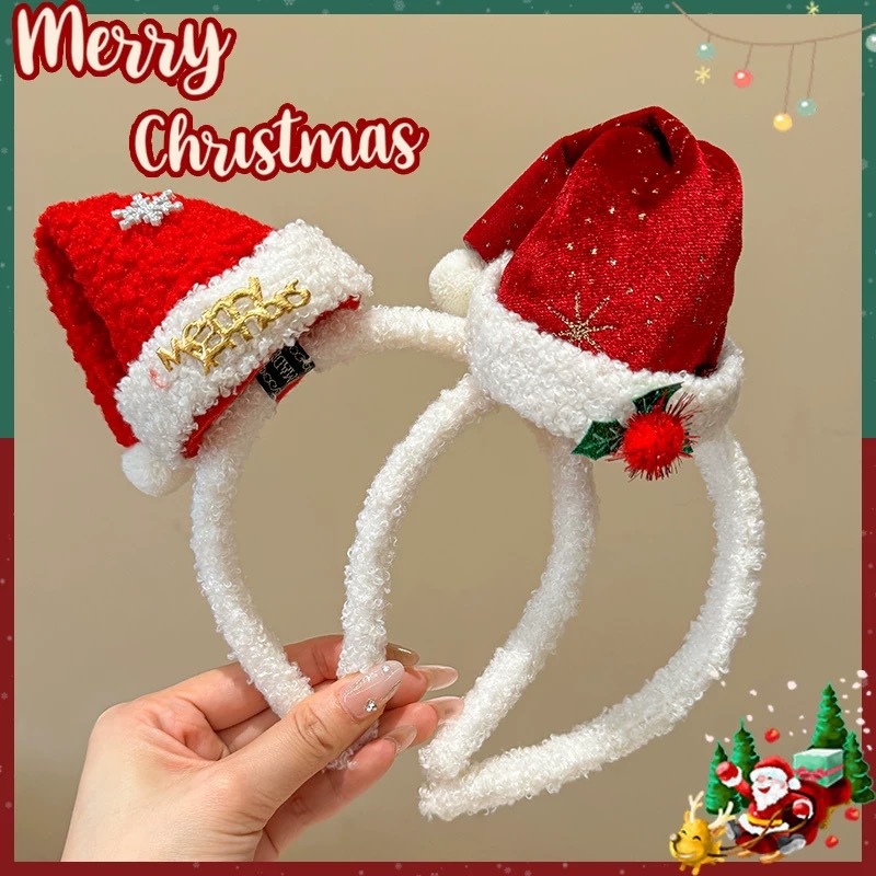 Christmas Headband Plush Santa - đánh giá và giá Santa Hat Plush