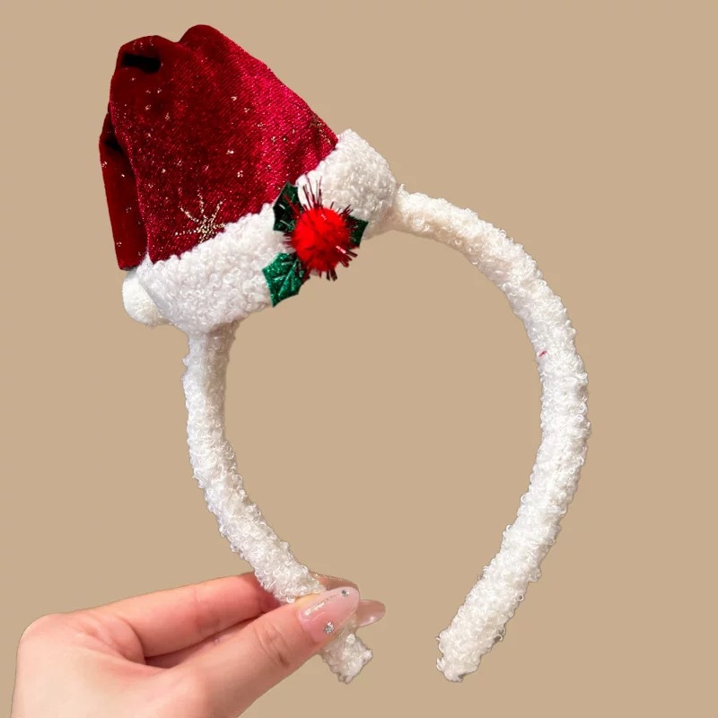 Christmas Headband Plush Santa - đánh giá và giá Santa Hat Plush