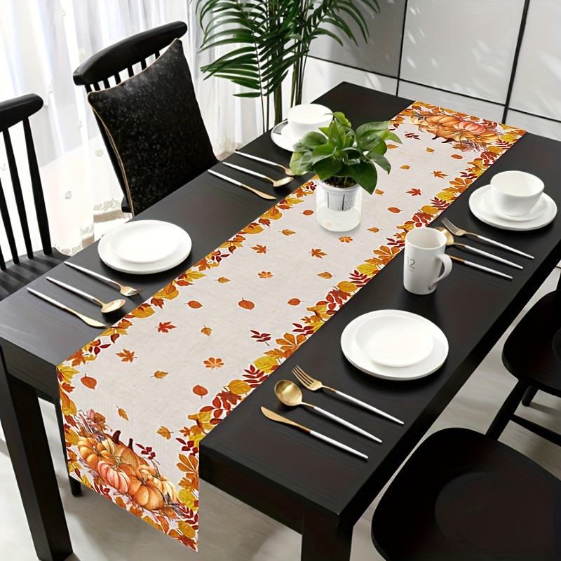 1pc Thanksgiving & Halloween T - đánh giá và giá Christmas Table Runner