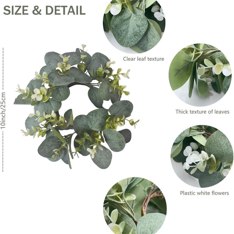 Eucalyptus Wreath Christmas Ca - đánh giá và giá Christmas Wreath Fake