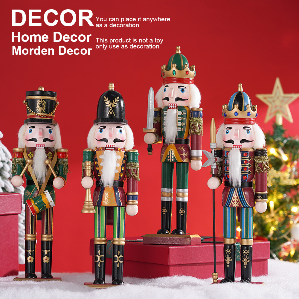 30CM Wooden Nutcracker Christm - đánh giá và giá Nutcracker Figurine