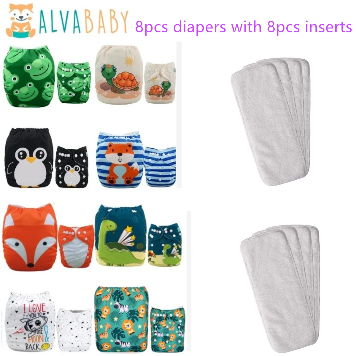 (8pcs diapers with 8pcs Insert - đánh giá và giá Pampers Diaper Premium Care